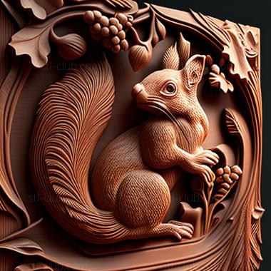 3D model st squirrel (STL)